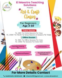 Art & Craft Classes for Beginners – Age 3–10