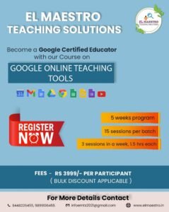 Google Online Teaching Tools – Google Certified Educator Course