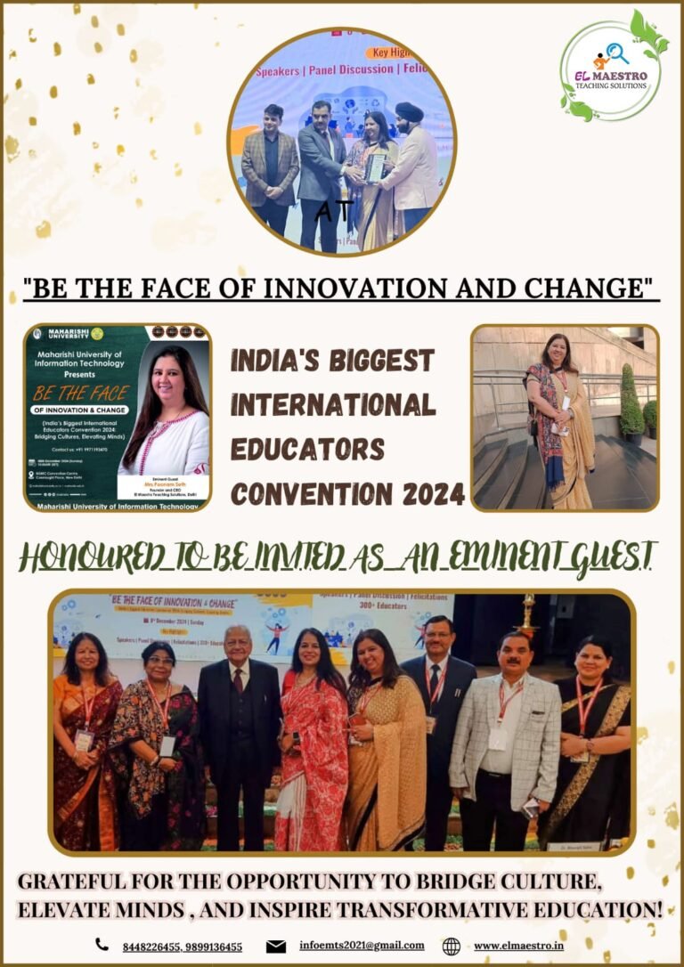 Be The Face of Innovation (India’s Biggest International Educators Convention 2024: Bridging Cultures, Elevating Minds) by Maharishi University of Information Technology – on 8 December 2024 —