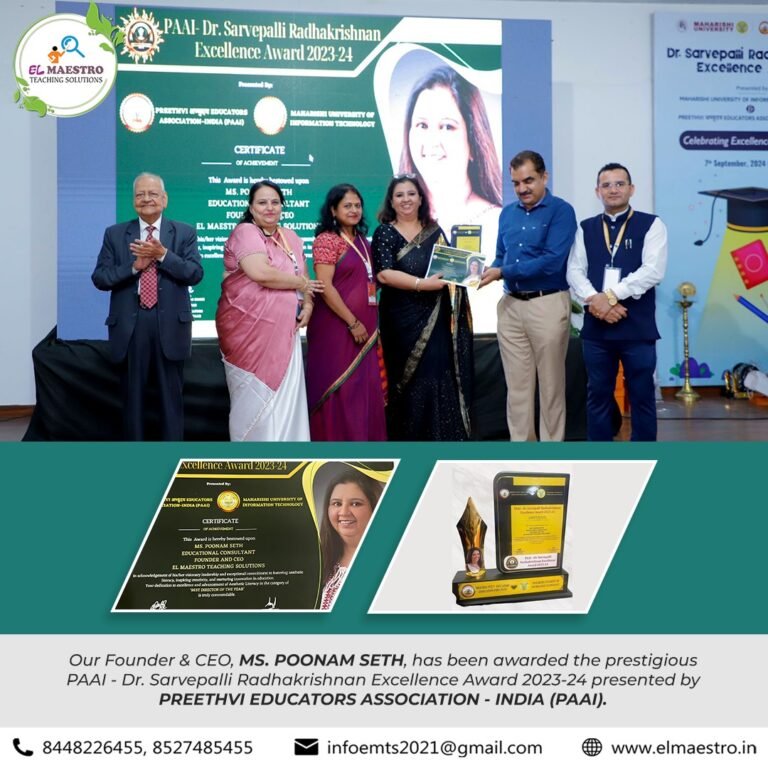 “BEST DIRECTOR OF THE YEAR AWARD” PAAI - Dr. Sarvepalli Radhakrishnan Excellence Award 2023-24 - 8 September 2024