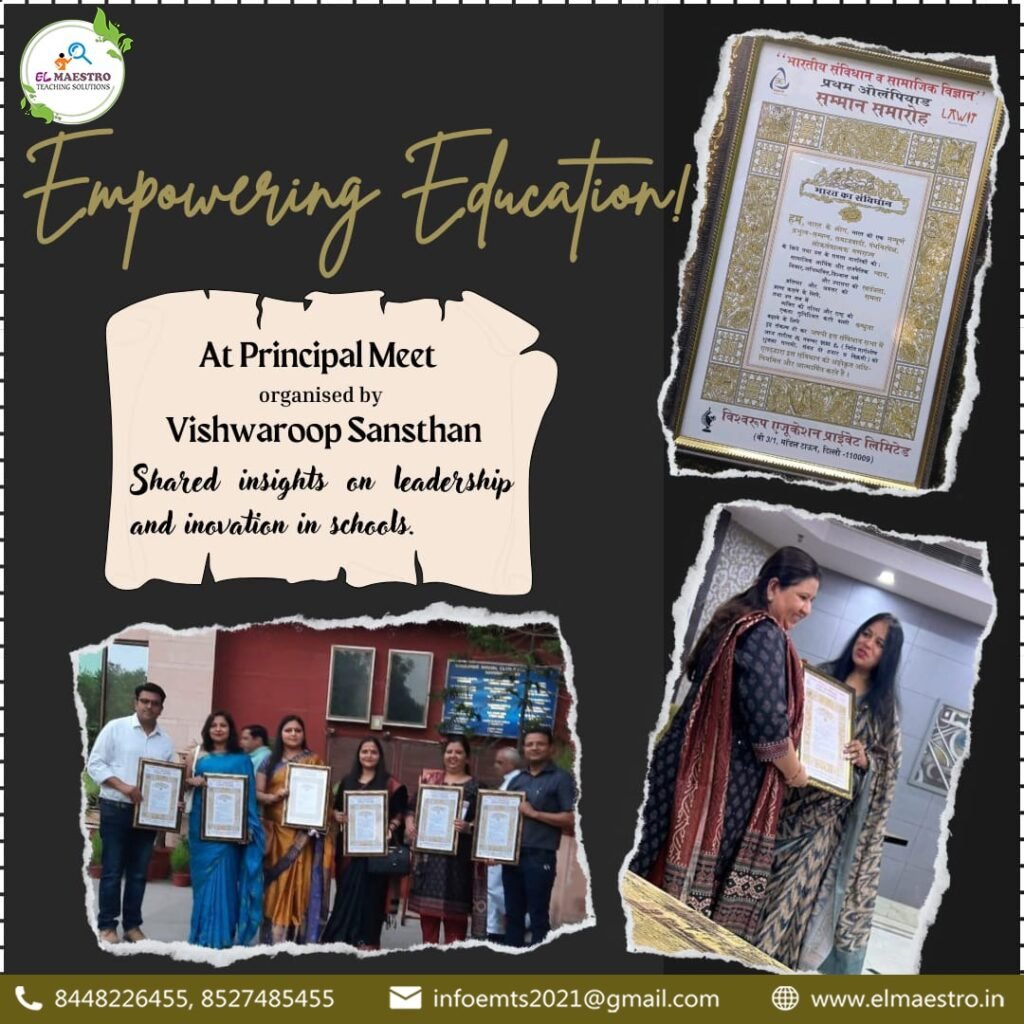 Honored at Principal Meet organized by Vishwaroop Sansthan 06 April 2024